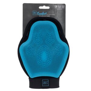 ergonomic grooming mitt for pet washing and fur removal