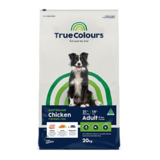 True Colours adult dog food Australian chicken and brown rice
