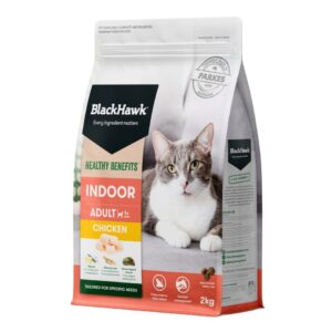 indoor cat food with hairball control and odour reduction