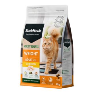Black Hawk weight management adult cat chicken dry food