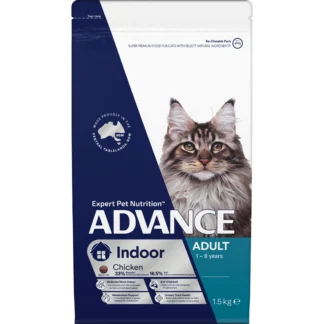 Advance adult cat indoor dry food Australian made