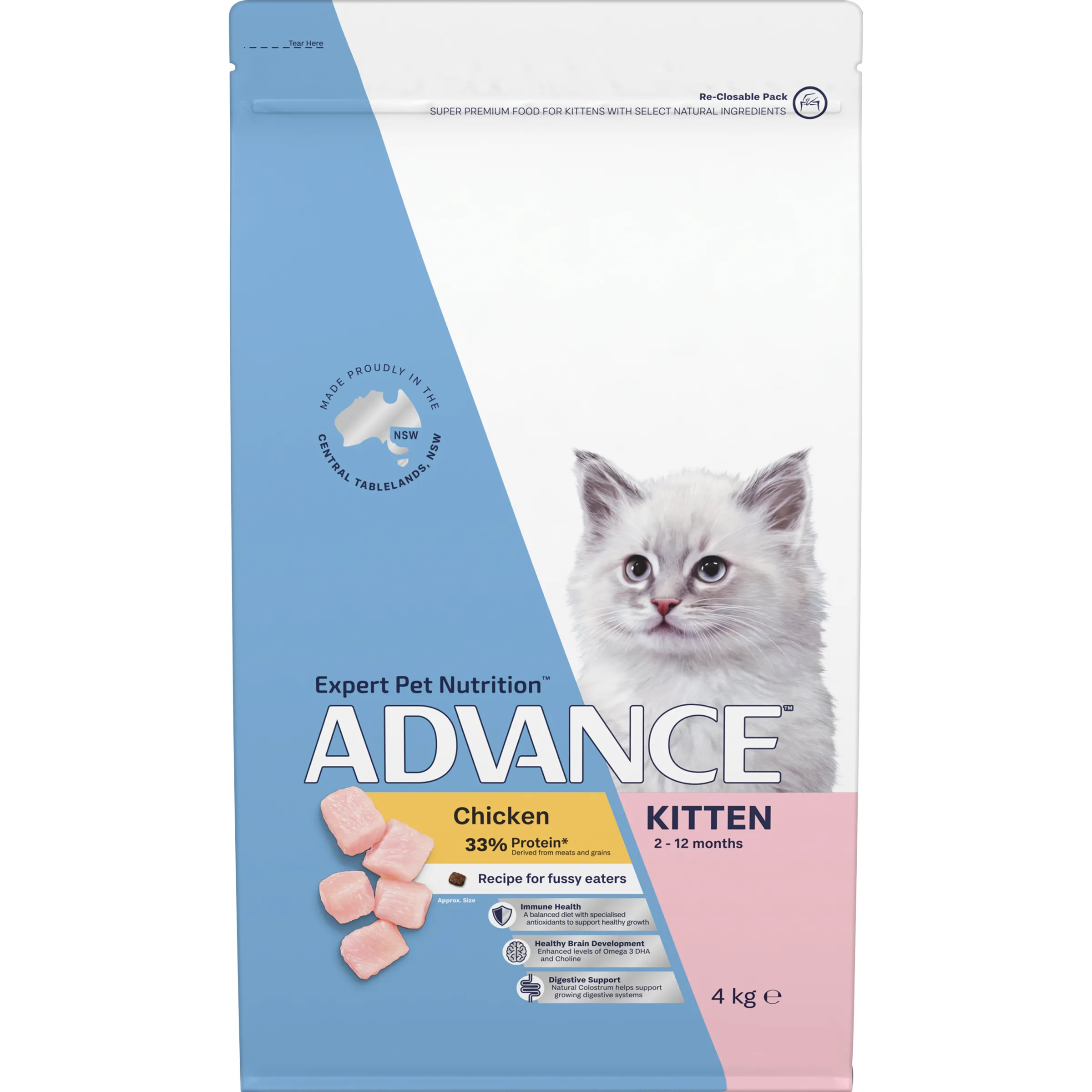 Australian made kitten food with DHA and colostrum - Mindiampets | Pet Shop Online Australian made kitten food with DHA and colostrum