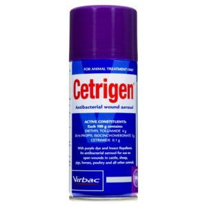 Animal wound spray with fly repellent