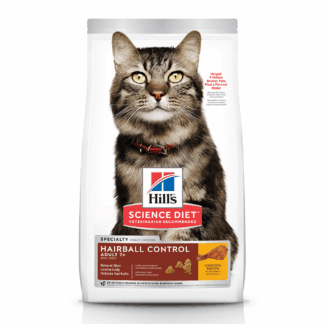 mature cat hairball control kibble