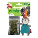 GiGwi refillable catnip rabbit plush toy