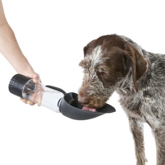 Pet Travel Bottle with Treat Holder - Black - Purchase from an Australian pet store near you