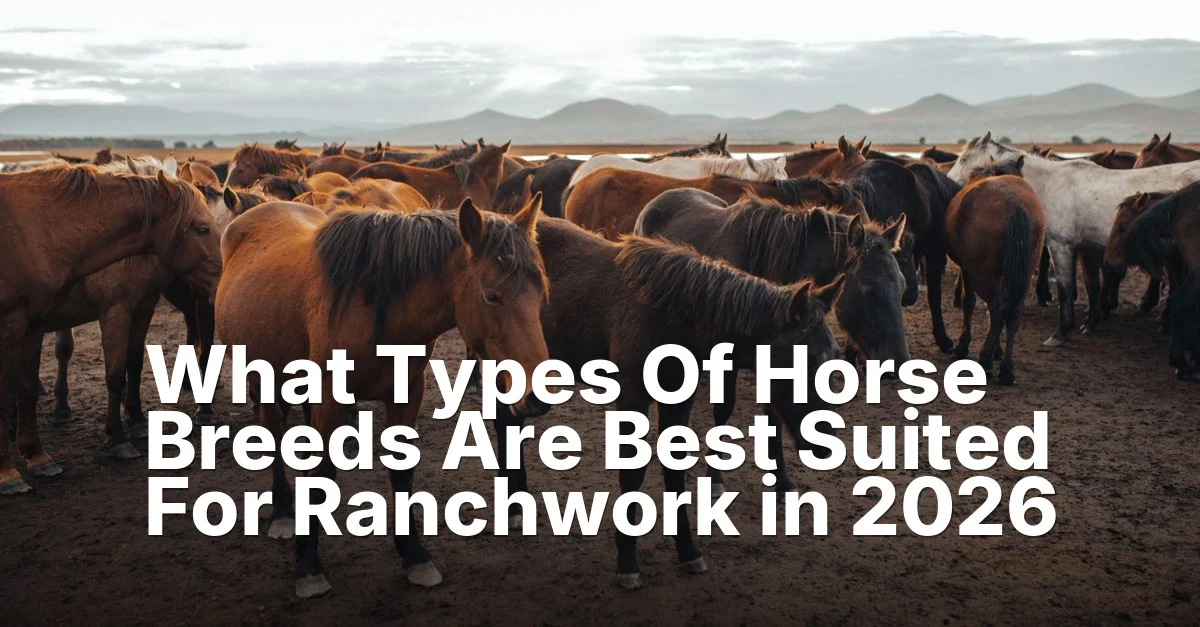 What Types Of Horse Breeds Are Best Suited For Ranchwork — featured guide image