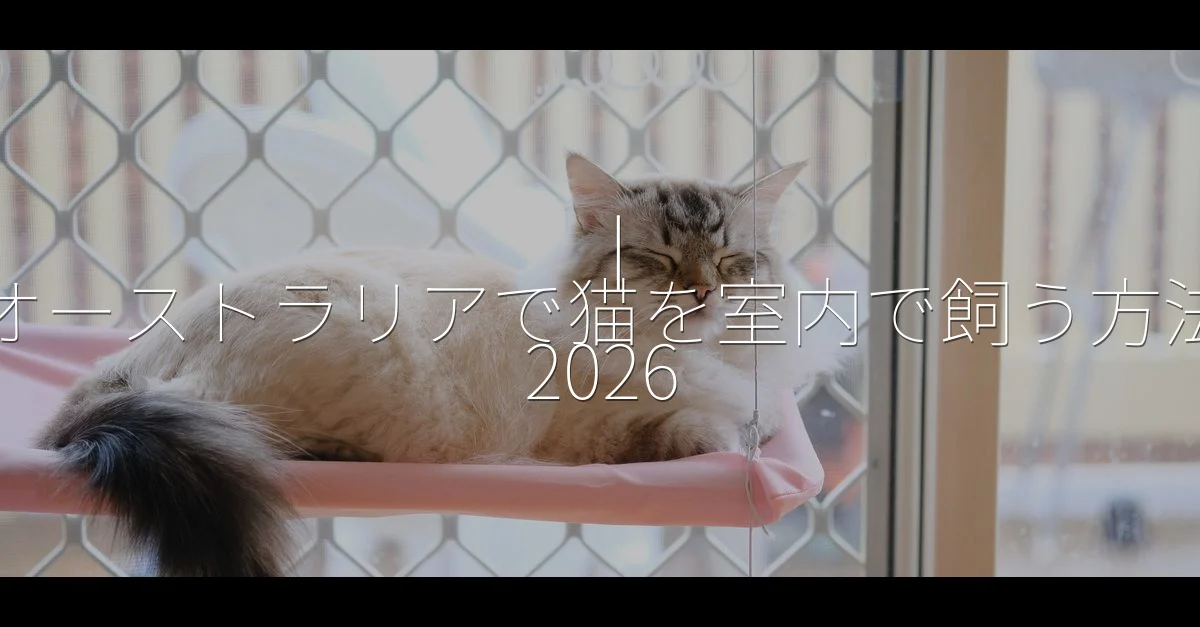 │ オーストラリアで猫を室内で飼う方法 — featured guide image