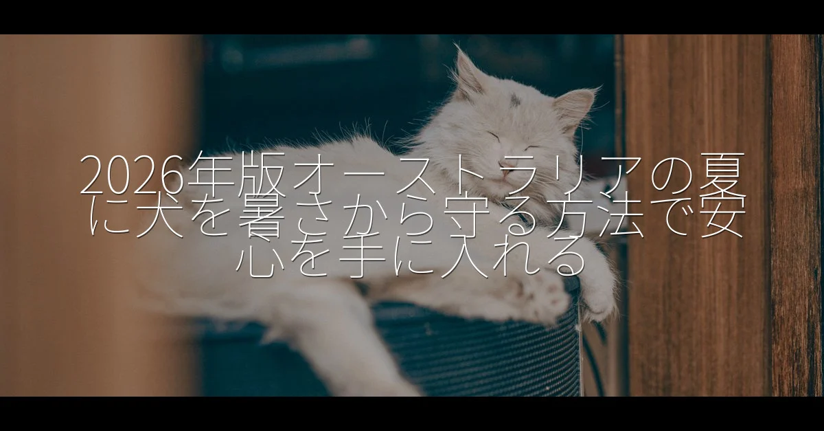 オーストラリアの夏に犬を暑さから守る方法 — featured guide image