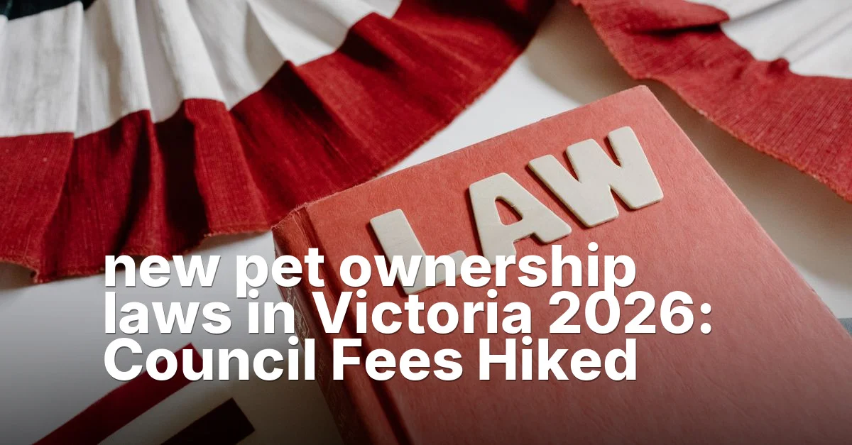 New Pet Ownership Laws In Victoria 2026 Guide - Mindiampets | Pet Shop Online Laws victoria 2026 - article featured image