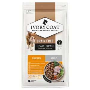 Ivory Coat – Adult Dog – GRAIN FREE – Chicken – 13kg