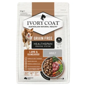 Ivory Coat – Adult Dog – GRAIN FREE – Lamb & Kangaroo 13kg