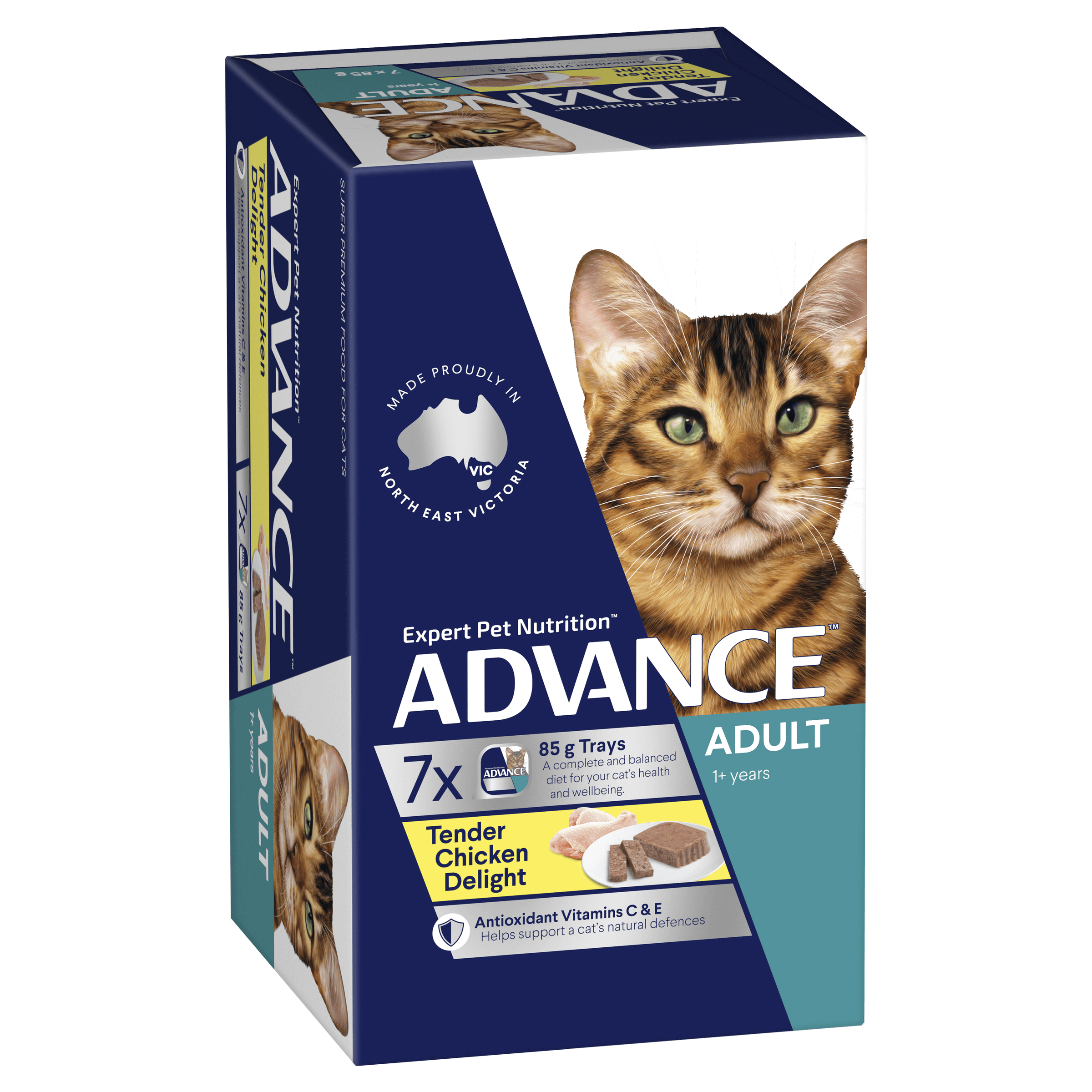 Advance – Wet Food Tray – Adult Cat – Delicate Tuna – 7 x 85g