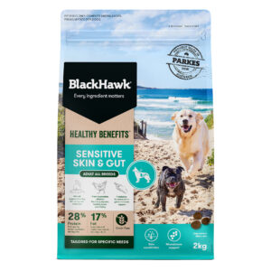Black Hawk – Adult Dog – Healthy Benefits – Sensitive Skin & Gut – 2kg