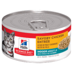 Hill�s – Science Diet – Wet Food Tins – Adult Cat – Tender Chicken Dinner – 24 x 156g