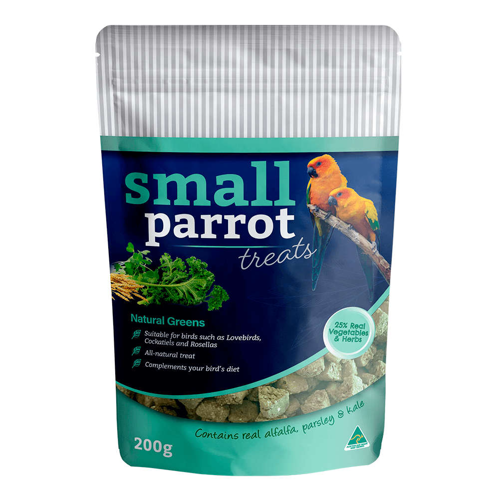 Peckish – Small Parrot Treats – Natural Greens – 200g